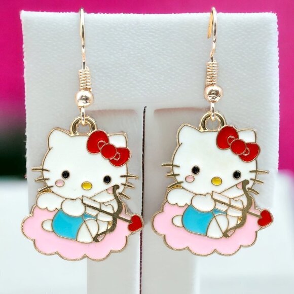 Hello Kitty Drop Earrings - Picture 1 of 4